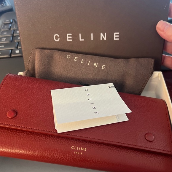 Celine Continentallong leather wallet